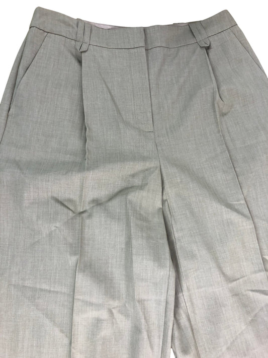 River Island Trousers UK 6 Women's Smart Tailored Wide Leg Grey Fabric