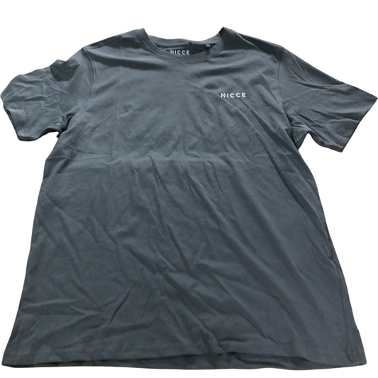 Nicce T-Shirt Grey Men's Casual Short Sleeve Cotton XL