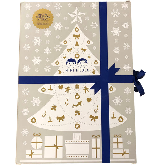 Grey Deluxe Christmas Advent Calendar Count Down With Sparkly Accessories