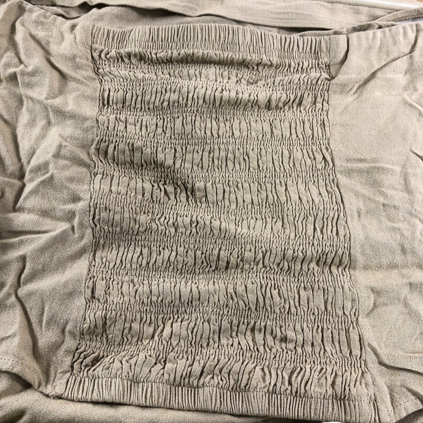 River Island Beige Strapless Top - Size 18