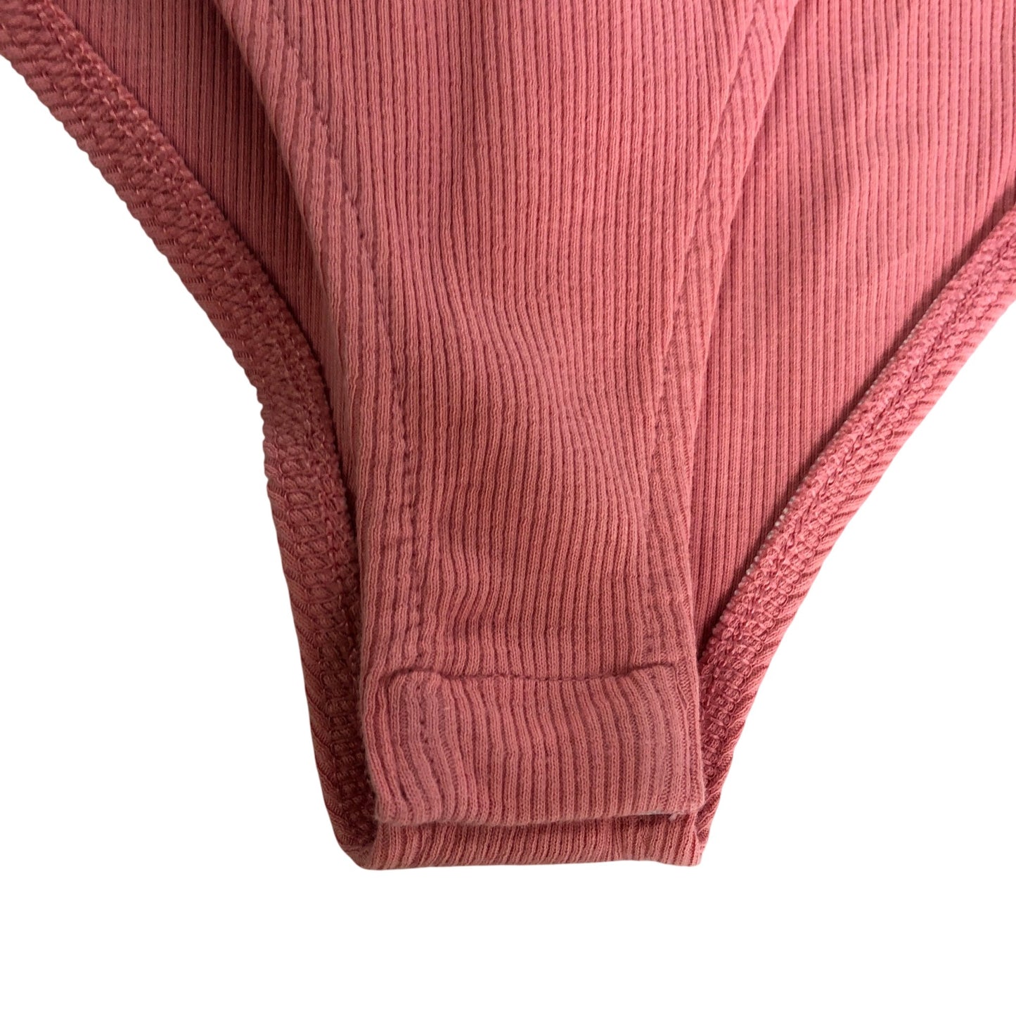 River Island Ribbed Bodysuit Women Pink Size Large