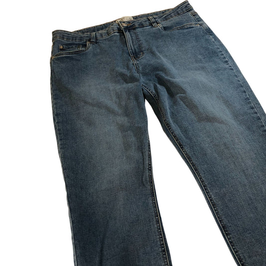 Slim Fit Jeans Women's Light Blue Denim Trousers Uk16