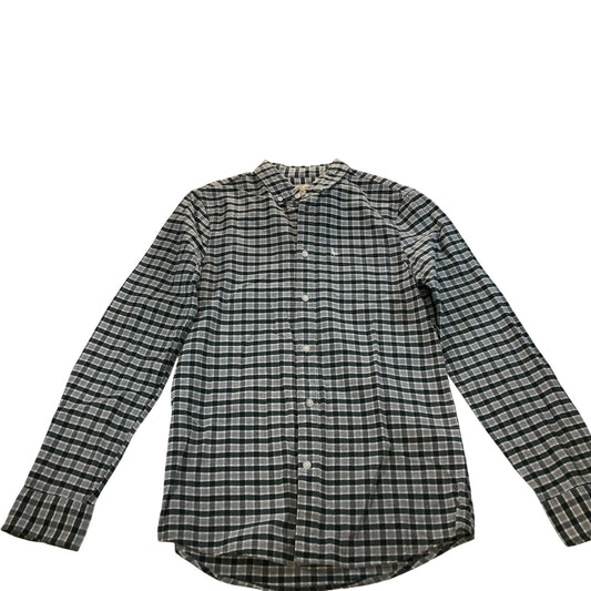 Jack Wills Casual Shirt Green White Check Pattern Long Sleeve XS