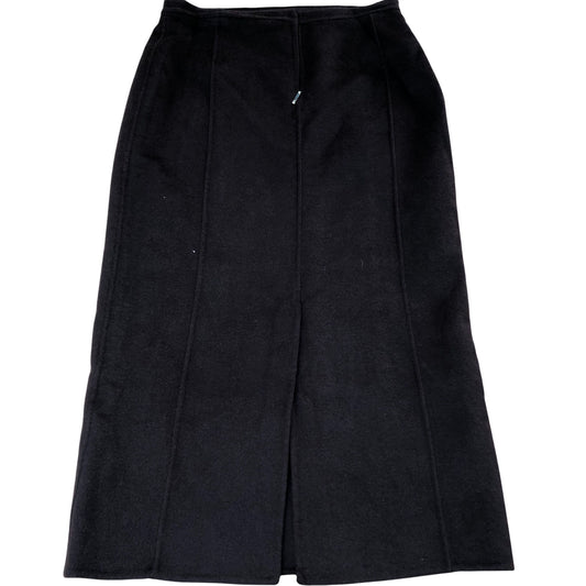 River Island Brown Wool Blend Long Pencil Skirt Women's High Waisted