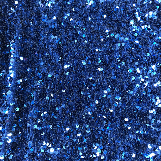 Sequin Dress UK14 Women's Long Sleeve Party Dress Navy Blue