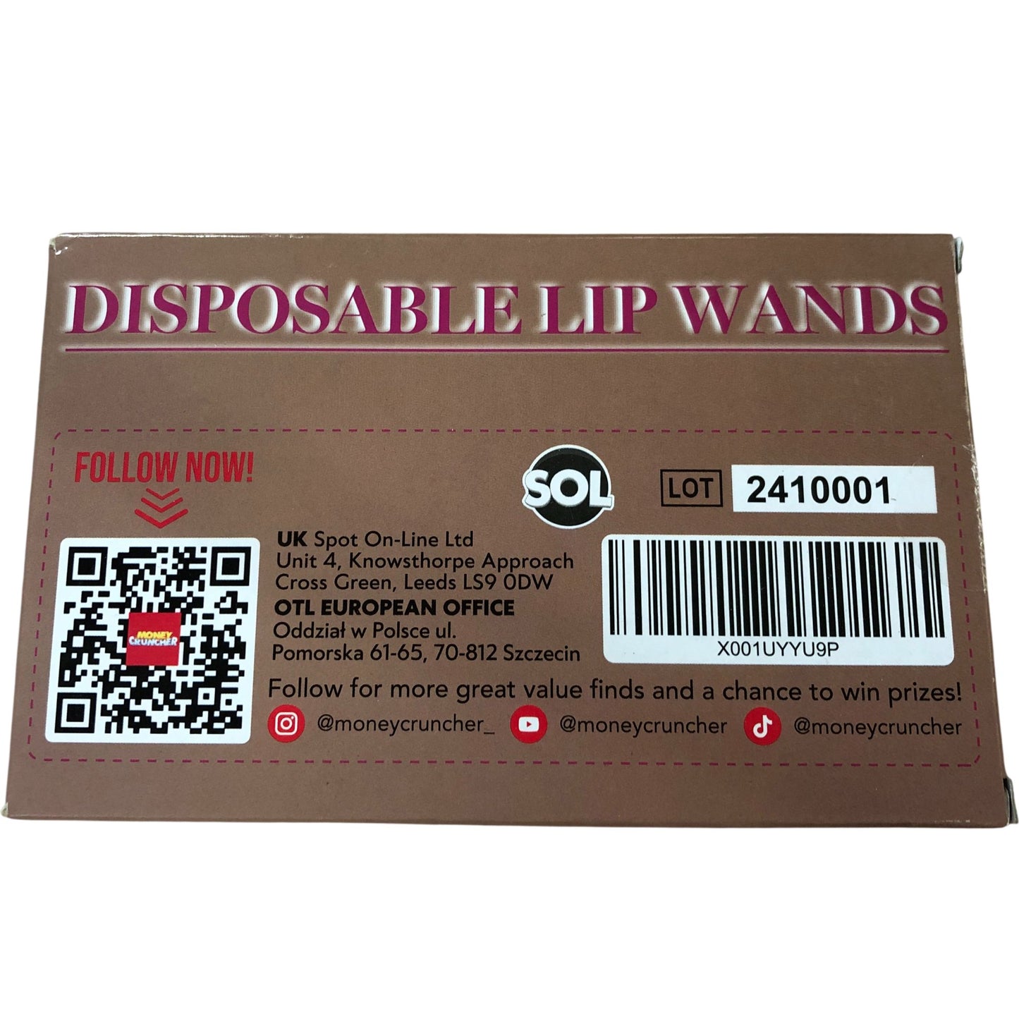Health and Beauty Disposable Lip Wands 220pc Value Pack Makeup Tools