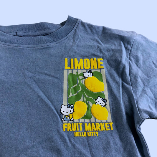 Hello Kitty T-Shirt 8 Years Girls Blue Limone Fruit Market