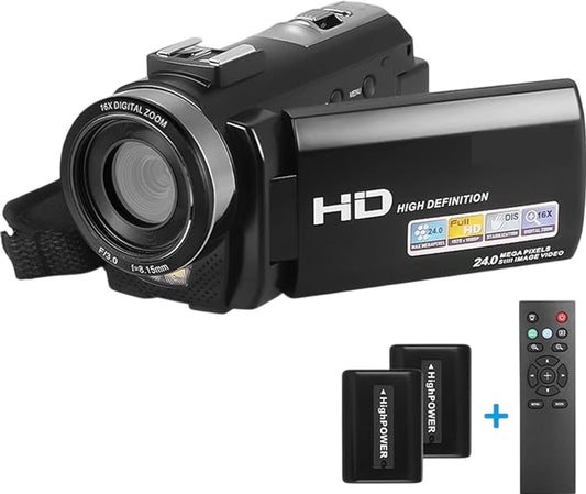 HD Camcorder 240 Mega Pixels 16X Digital Zoom High Definition Video Camera Black