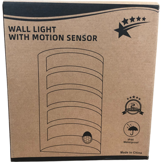 Wall Light With Motion Sensor IP44 Waterproof For Outdoor Garden Use