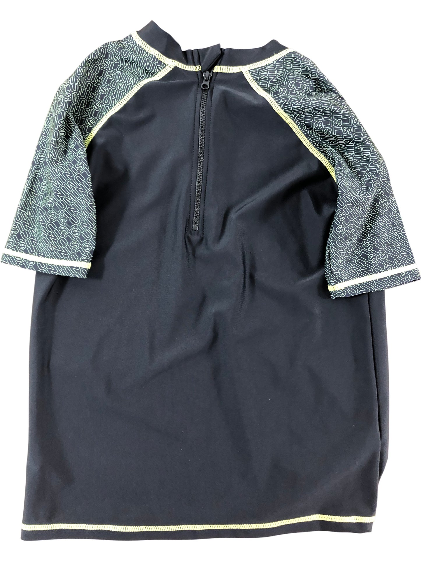 Luminis Saint-Antoine Rash Vest 11 12 Years Boys Black Green Swimwear