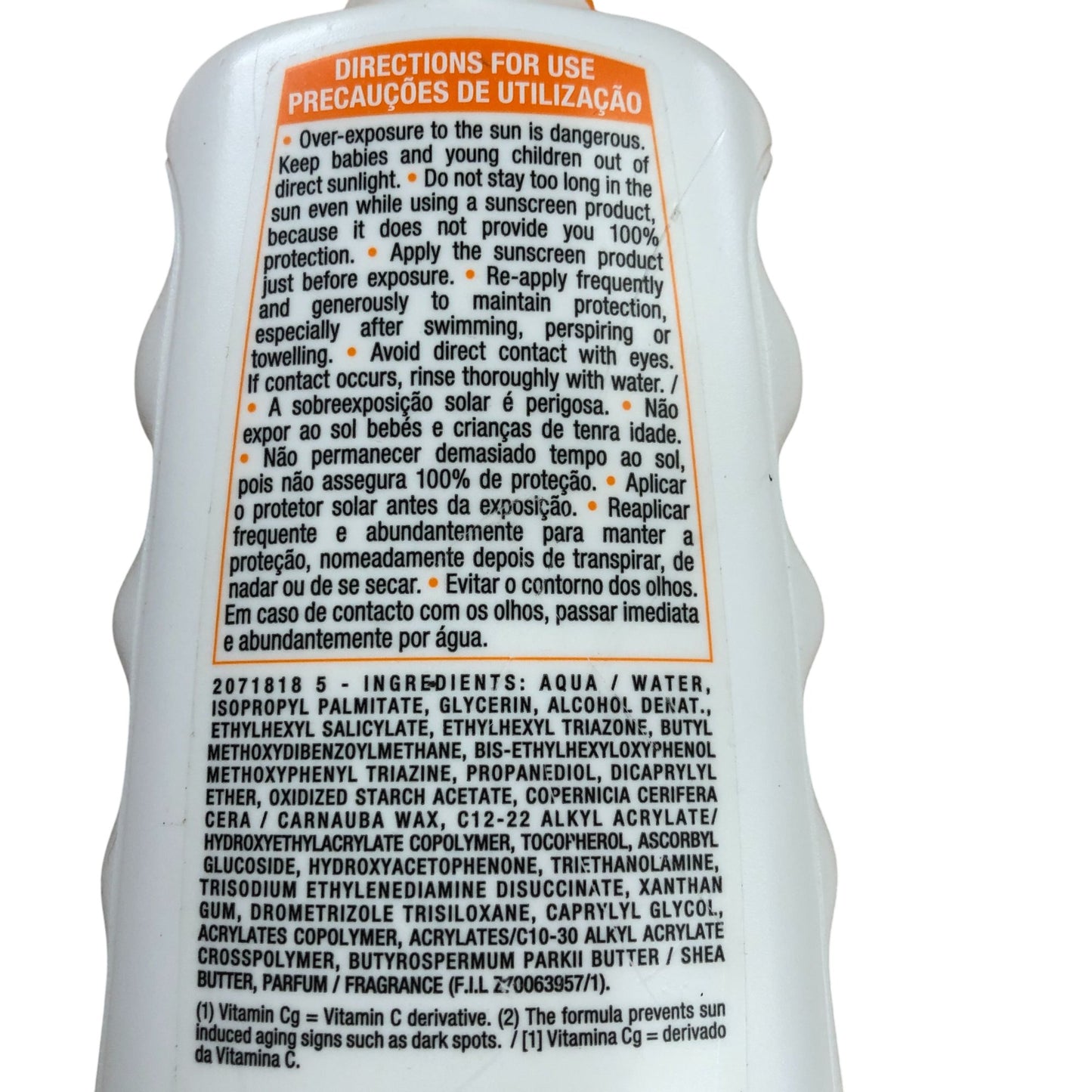 Garnier Ambre Solaire Hydra 24H Protect SPF50 Very High Protection Milk 400ml