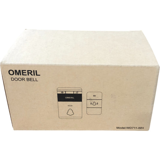 OMERIL Door Bell Model WD711-WH Wireless Door Chime Kit Home Alert System