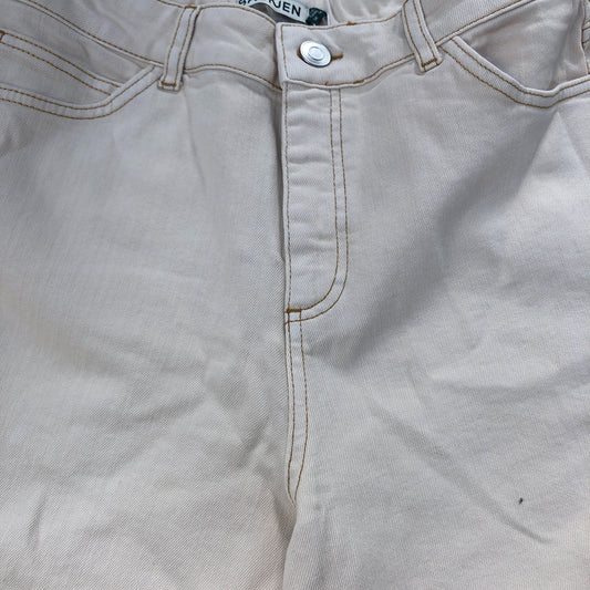 Baukjen Casual Trousers Women's Beige Stretch Fabric Comfort Fit