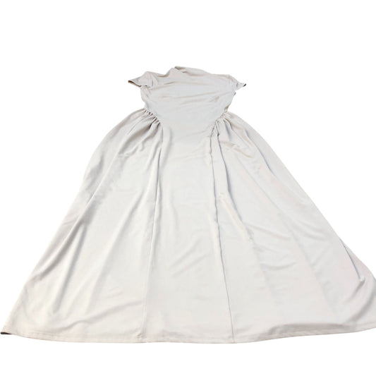 River Island Long Sleeve Maxi Dress Beige UK Size 10 Women's Casual Stylish