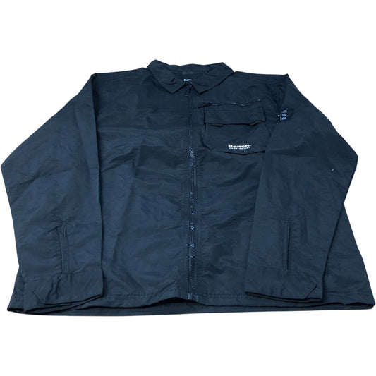 Bench Lightweight Jacket Men's Black Zip Up Casual Size Large