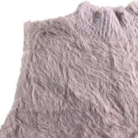 Branded Mink Fluffy Tank Top - Size 10