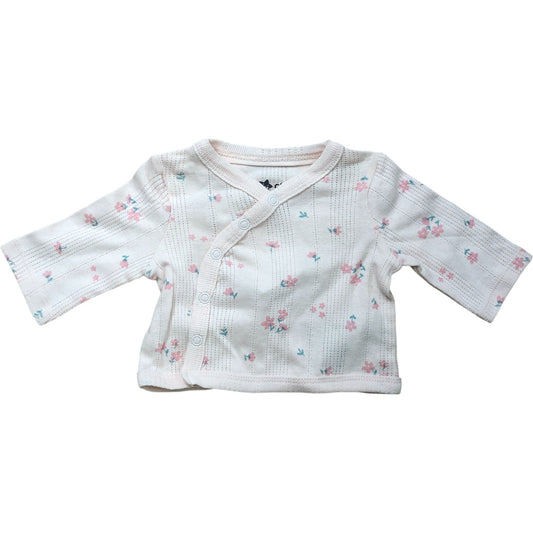 Cute Floral Baby Outfit Set 0-3 Months Girls Cotton Pink 56cm