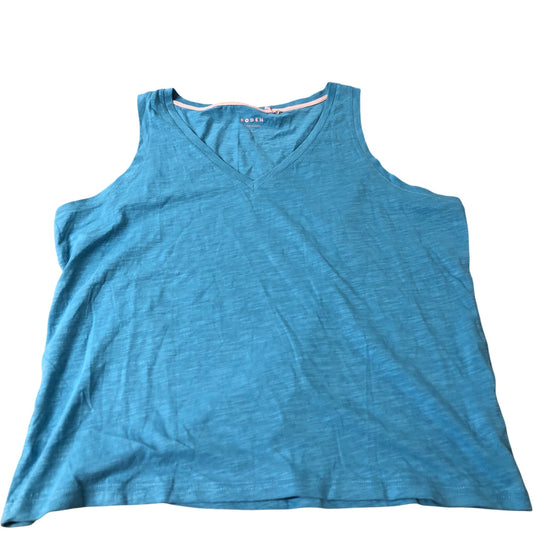 Boden V Neck Tank Top Women's Cotton Sleeveless Casual Wear UK14