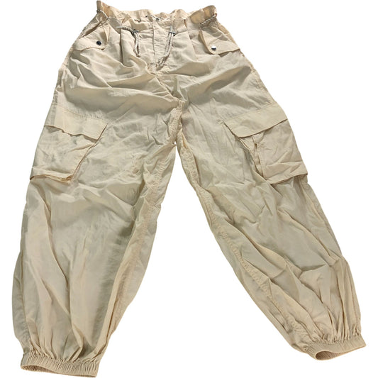 River Island Cargo Trousers Women's Cream Lightweight - Size 8