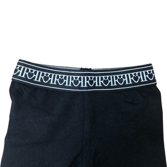 River Island Leggings 6-9M Girls Black Cotton Blend Stretchy Pants