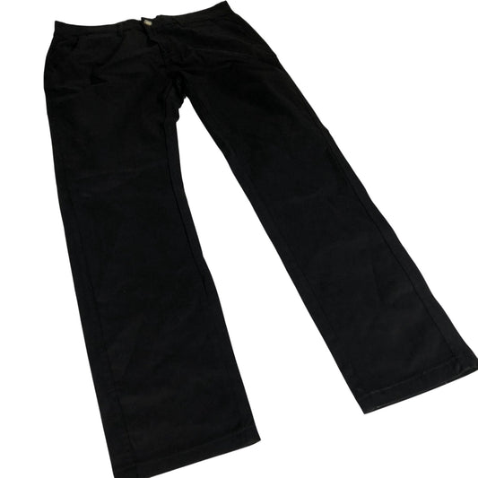 Onfire W32 L32 Trousers Men's Black Stretch Cotton Blend Smart Casual