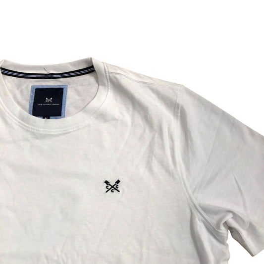 Crew Clothing Company White Casual T-Shirt Size M