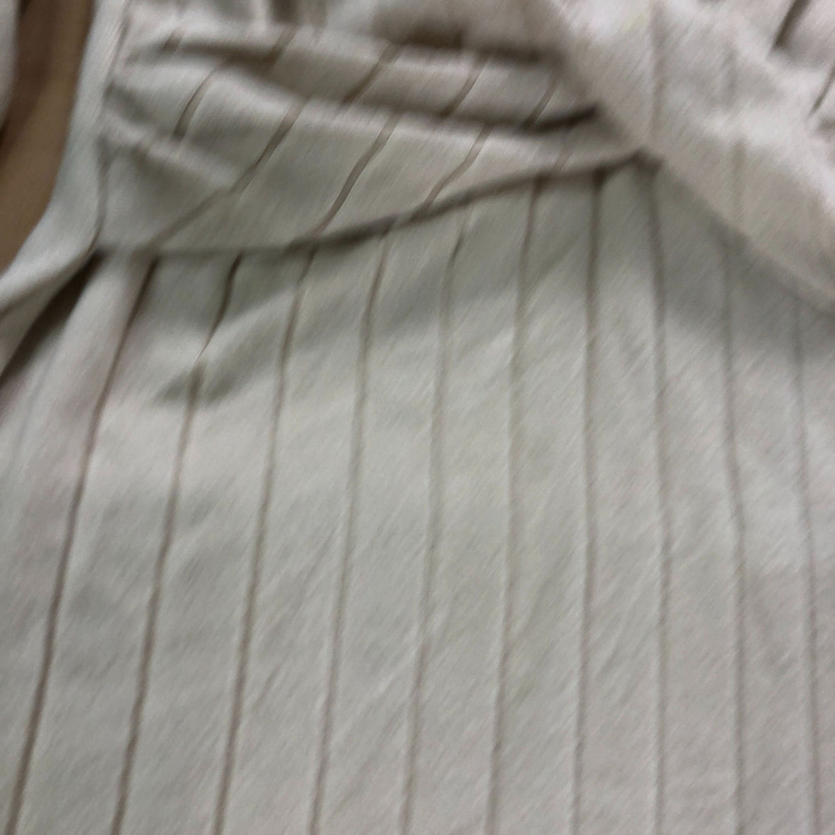 River Island Twist Front Midi Dress UK Medium Women's Ribbed Long Sleeve Beige
