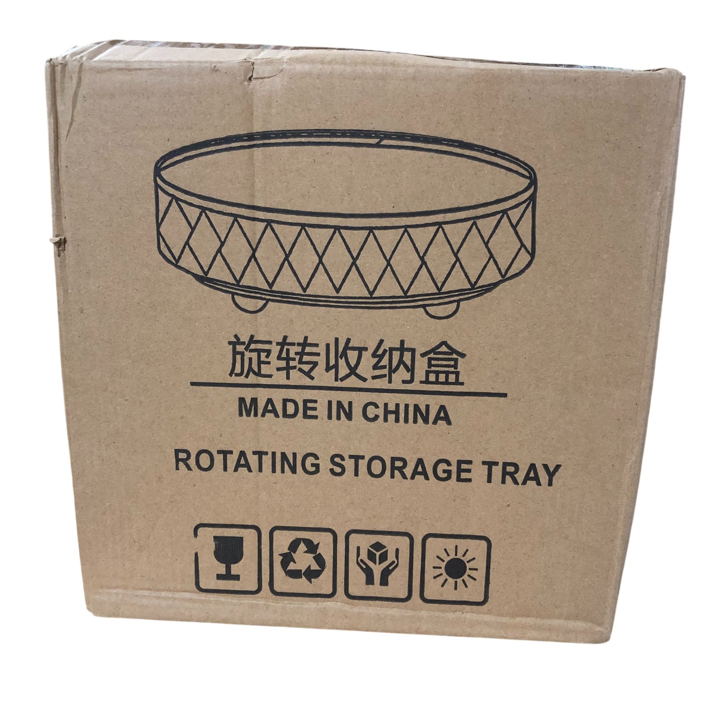 Rotating Storage Tray Multi Functional Organiser 360 Degree Clear