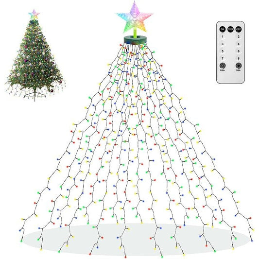 Aneway LED Christmas Tree Icicle Lights RGB 410 Multicolour String Lights