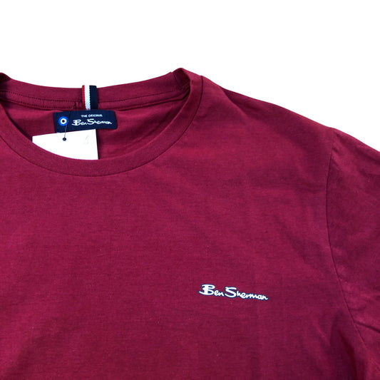 Ben Sherman Burgundy T-Shirt Size M