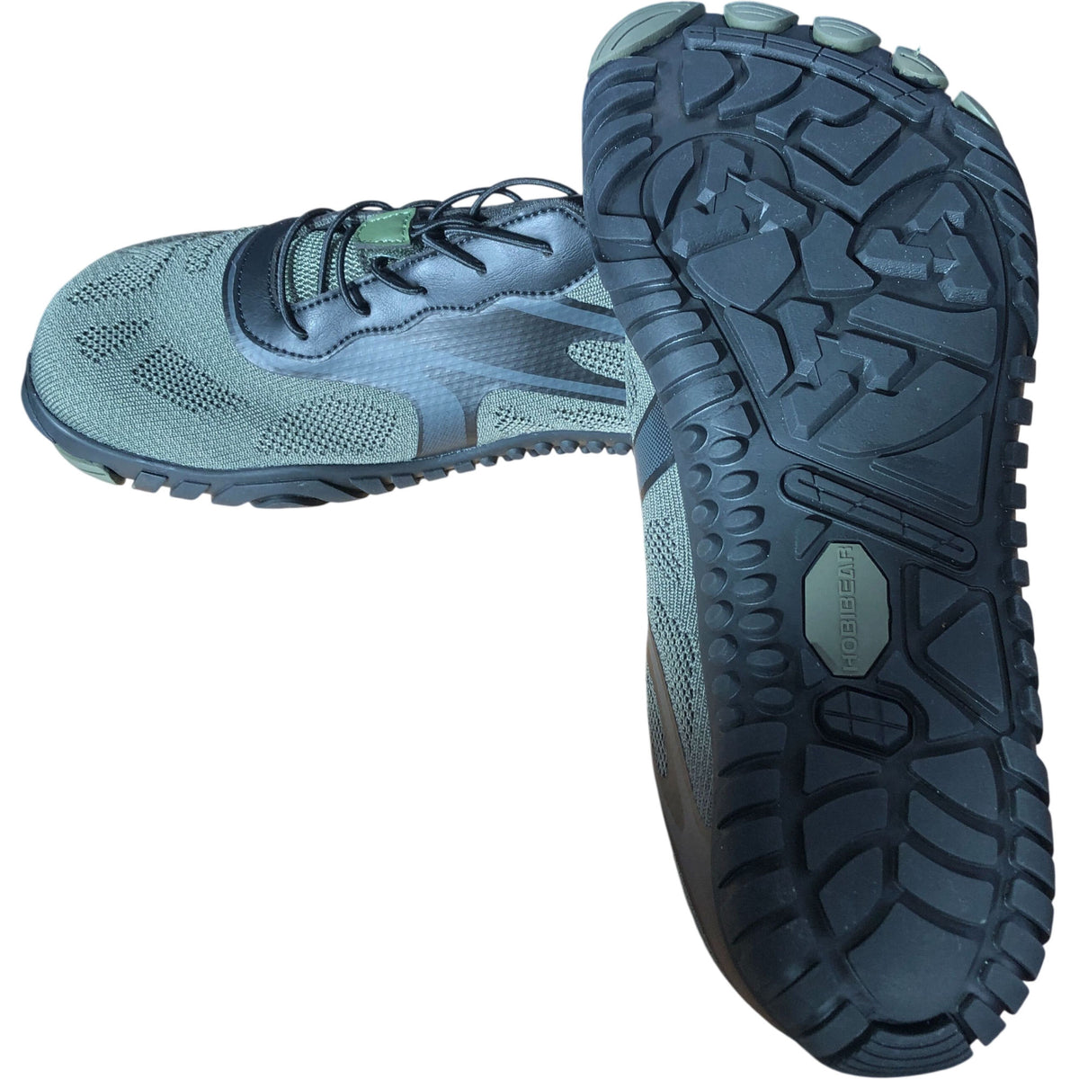 HOBIGEAR Trail Running Barefoot Shoes UK11 Lightweight Sports Footwear Green