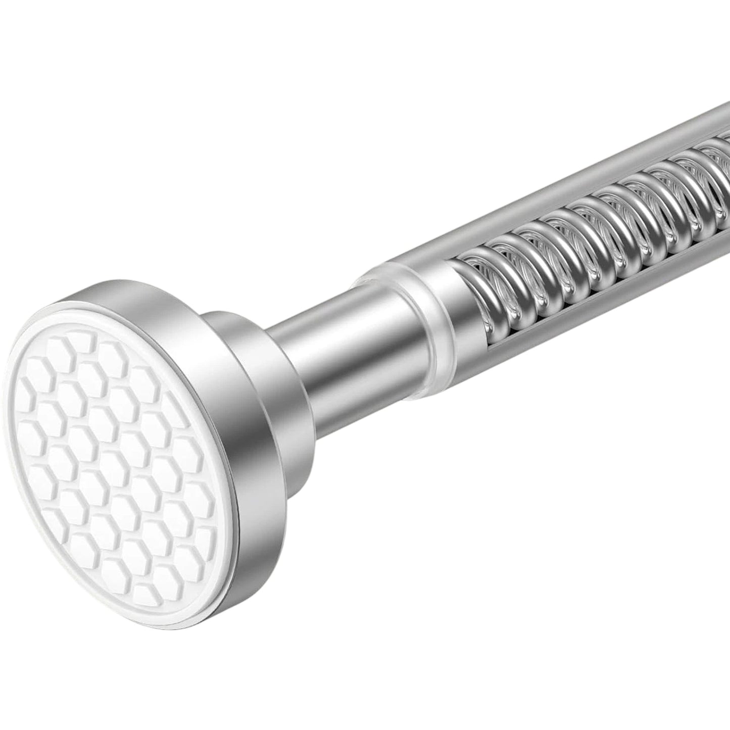 AIZESI Expandable Shower Curtain Rod 41-75in Double Spring Stainless Steel