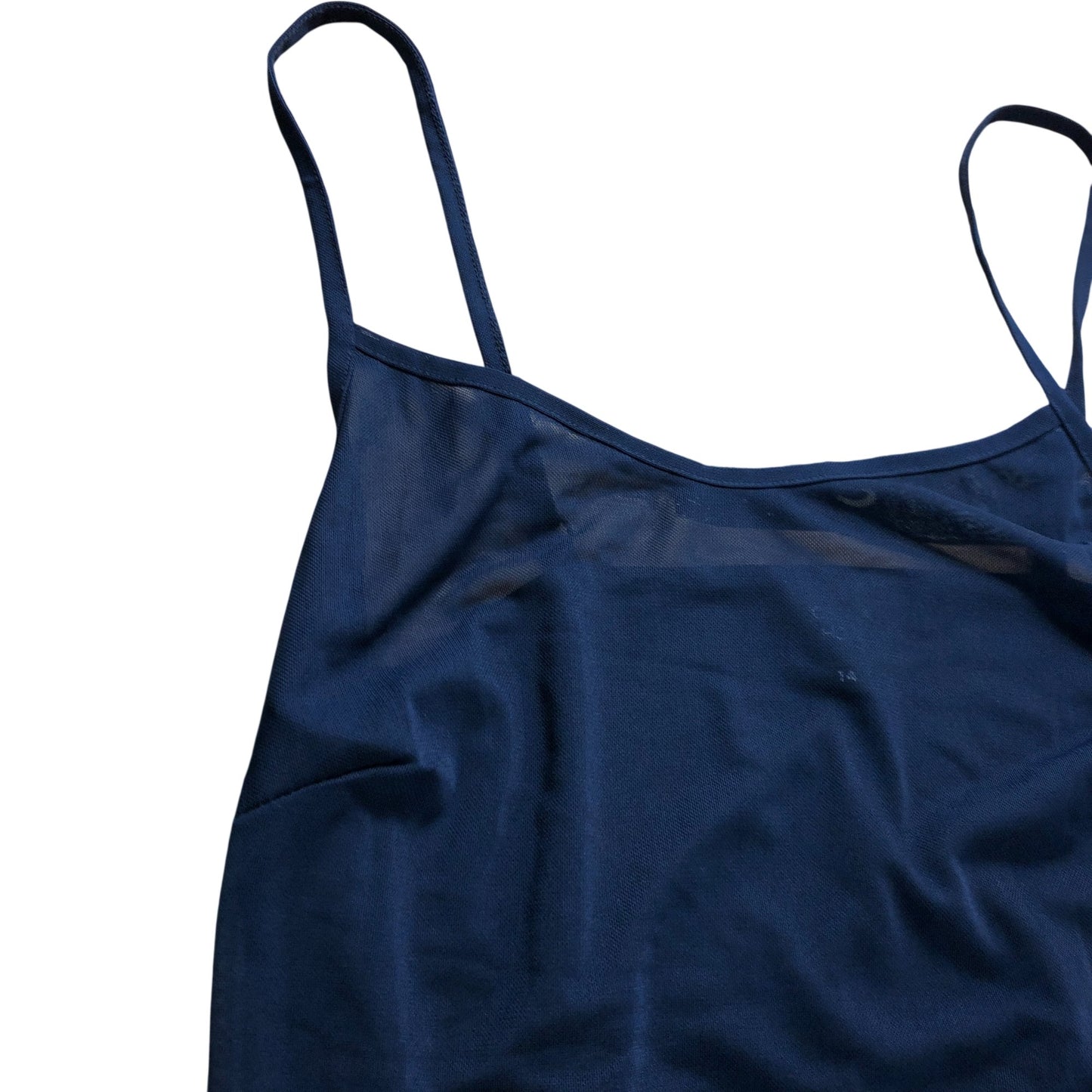 Joanna Hope UK14 Women's Navy Blue Spaghetti Strap Slip Dress