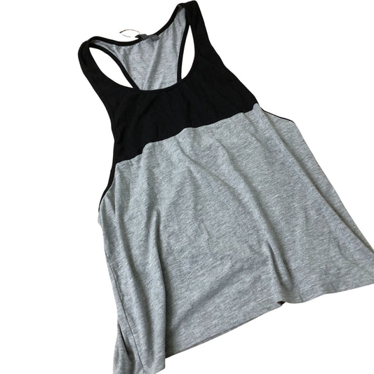 ASOS Tank Top Black and Grey Sleeveless Casual Summer Wear Large