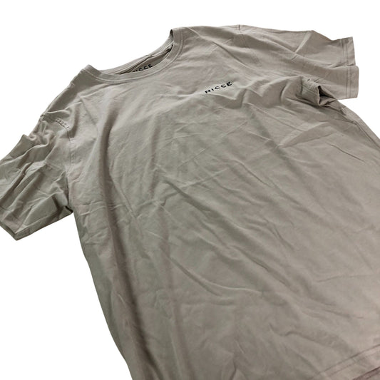 Nicce T-Shirt Men's Casual Cotton Top Khaki Short Sleeve XL