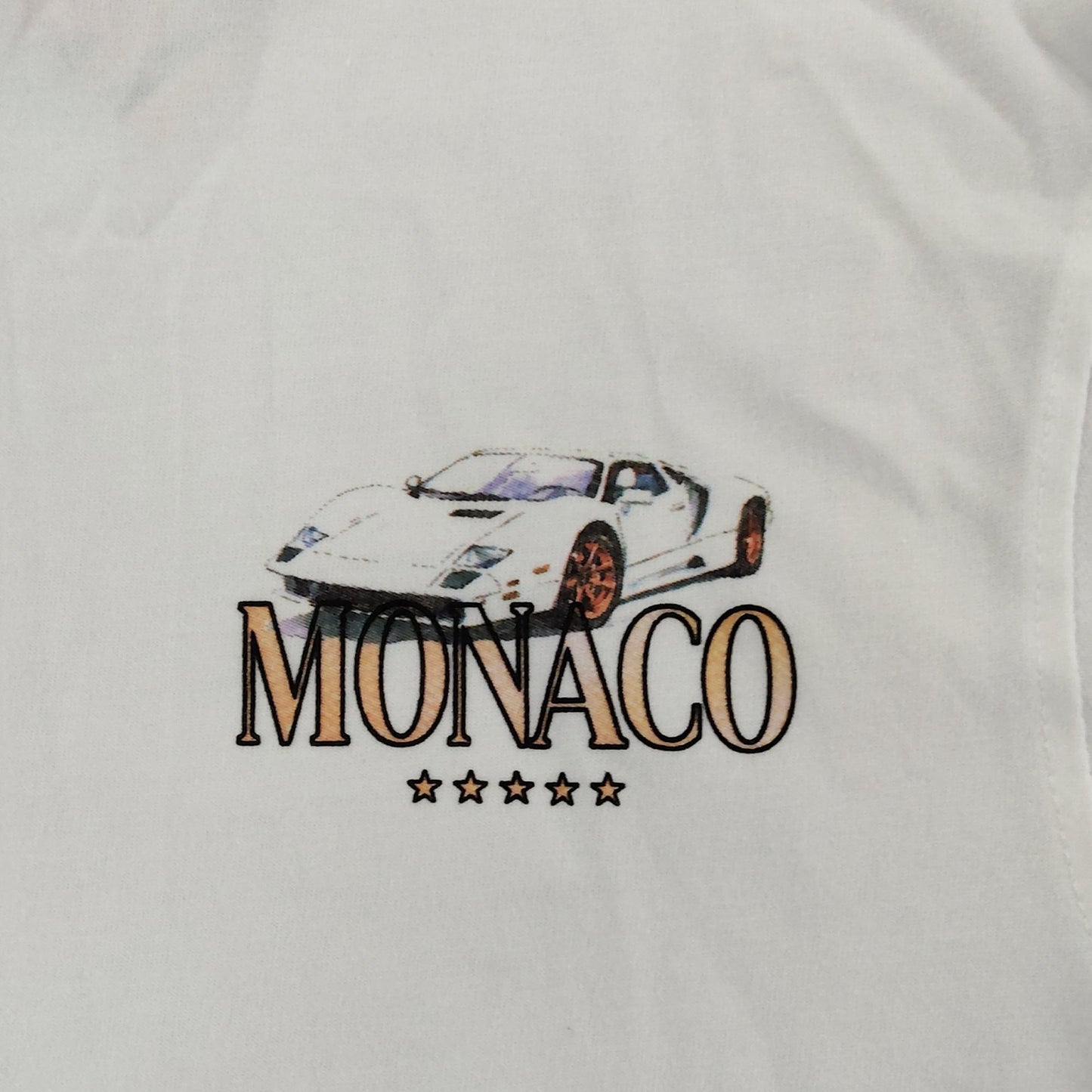 River Island Monaco Performance Series T-Shirt UK XS Men's Graphic Tee White