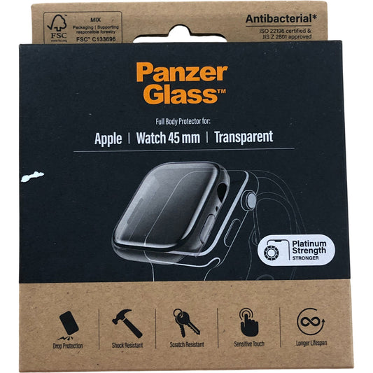 Panzer Glass Full Body Protector Apple Watch 45mm Transparent Antibacterial