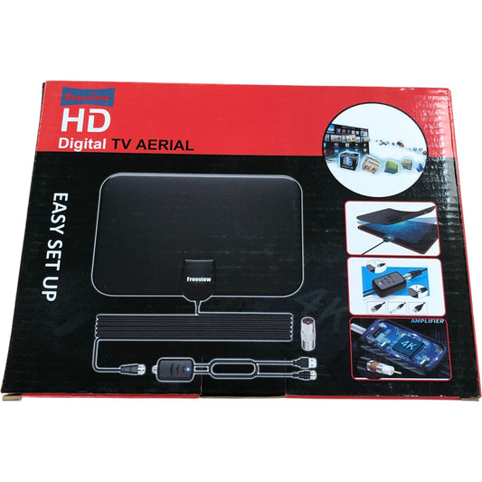 HD Digital TV Aerial Amplified High Gain Freeview Easy Setup Waterproof