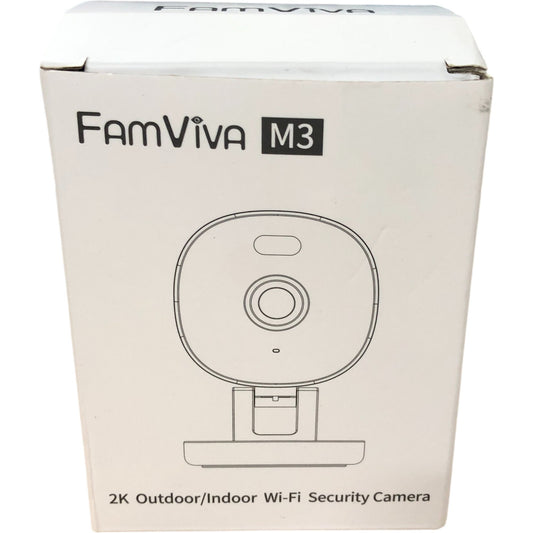 FamViva M3 2K Outdoor Indoor Wi-Fi Security Camera Works with Alexa