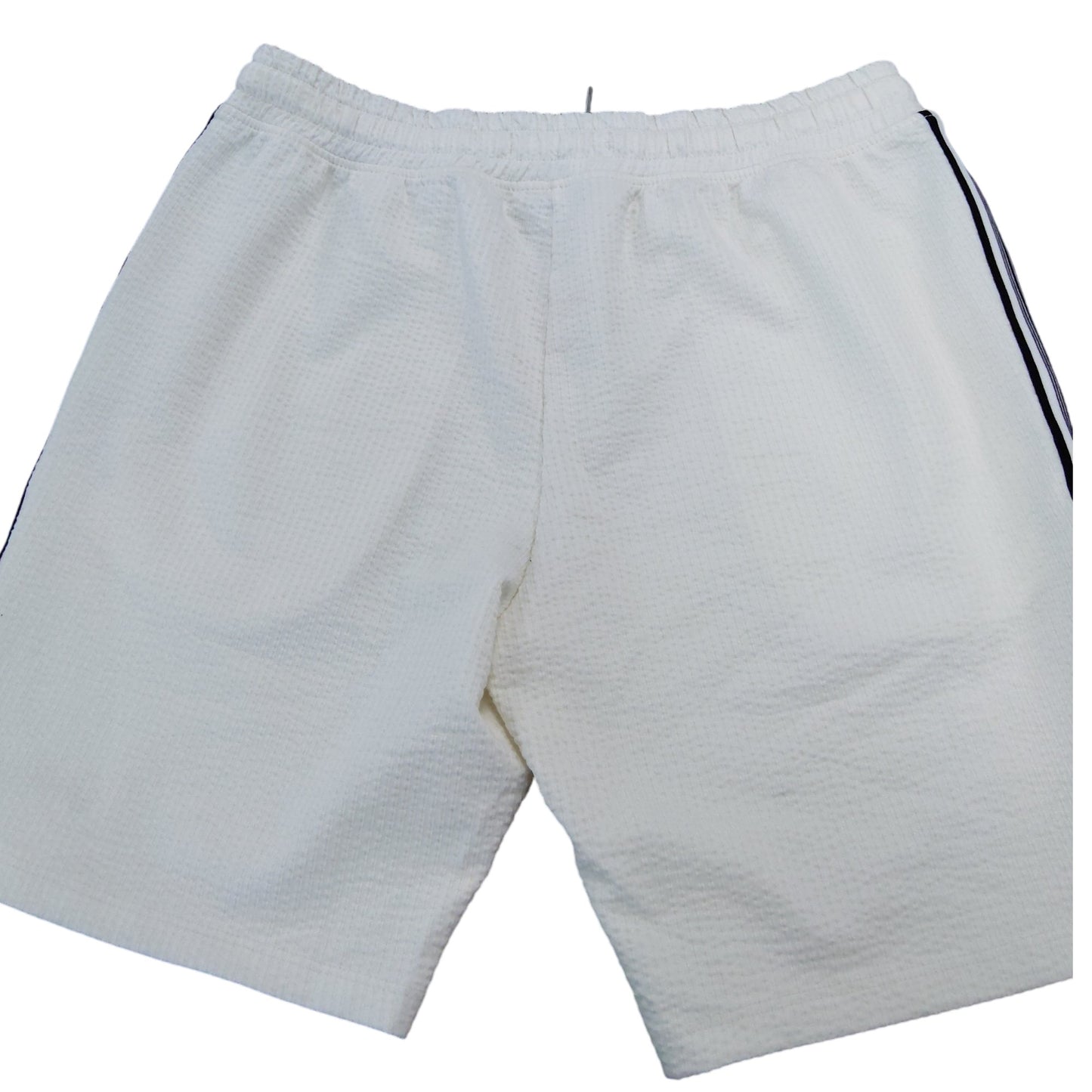 River Island White Waffle Shorts Medium Men's Casual Sportswear with Length