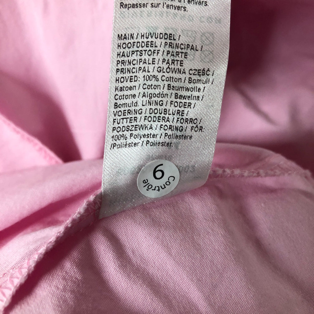 River Island Puff Sleeve Mini Dress Women's Light Pink Cotton Blend UK14