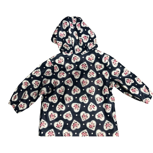 Cath Kids Baby Girls 12-18 Months Floral Heart Print Waterproof Jacket