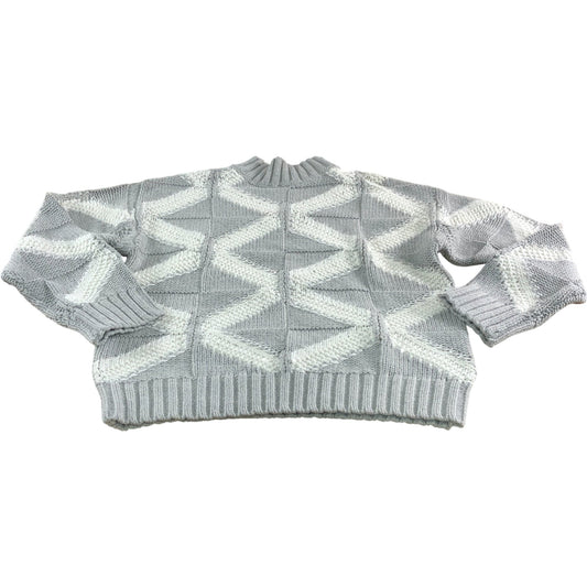 Branded Grey Sequin Diamond Jumper - Size 8-10