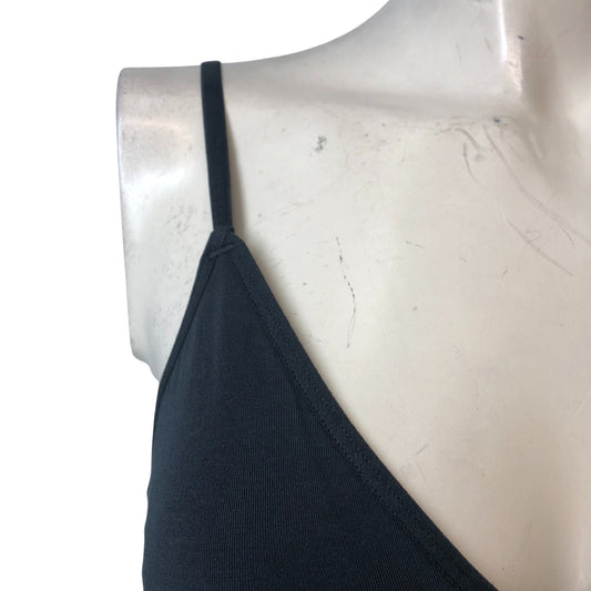 Boody Bralette Women's Grey Bamboo Triangle Bra Soft Cup Size S - UK 10