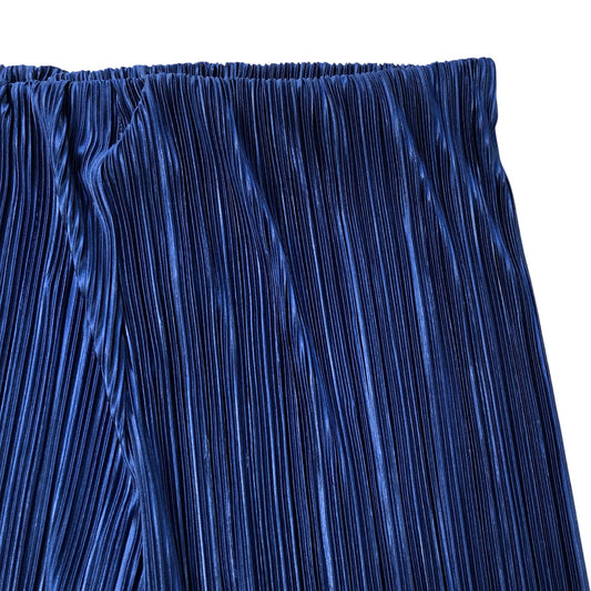 River Island Wide Leg Pleated Trousers Navy