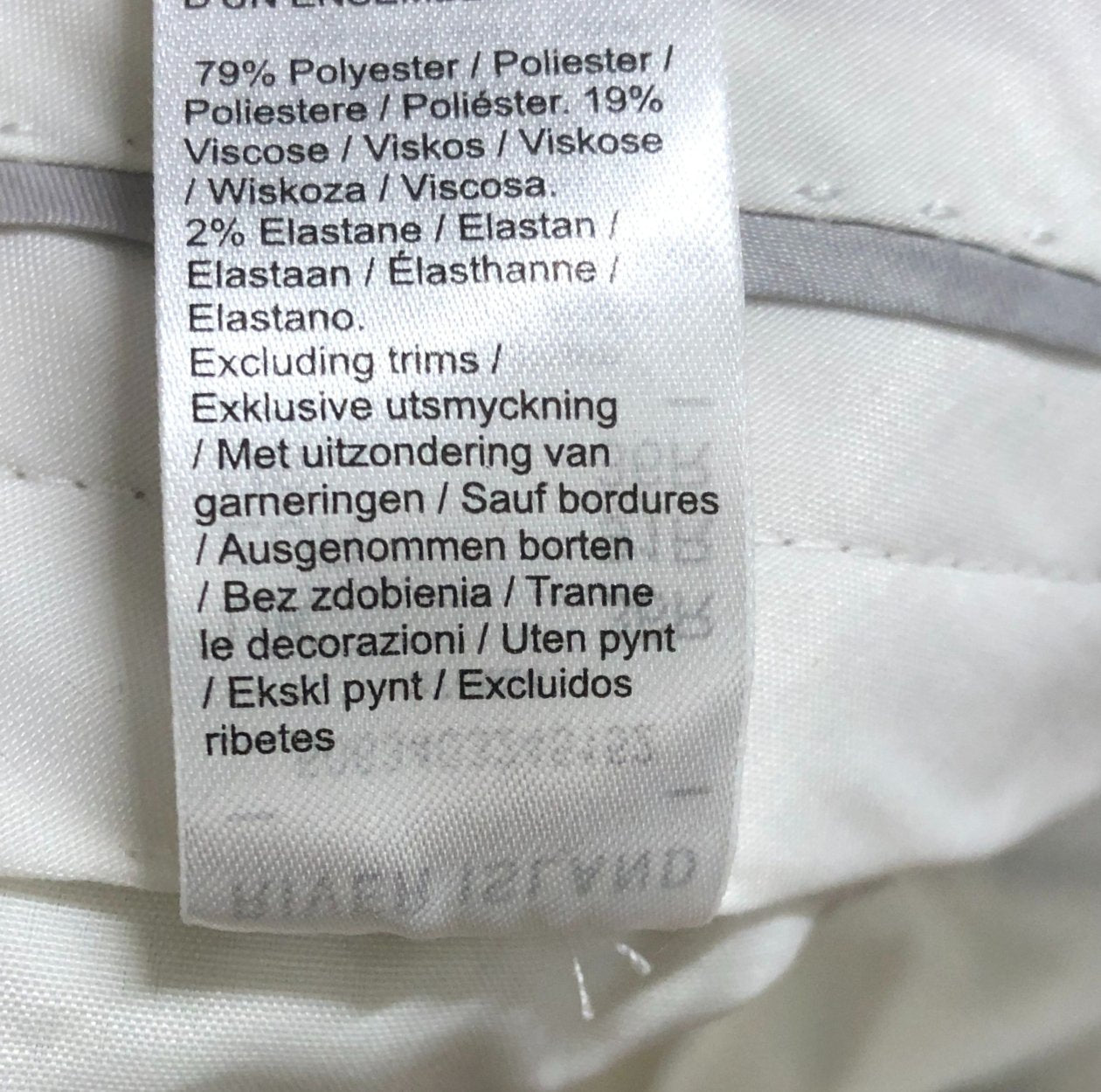 River Island Skinny Fit Trousers W30R L32 Men's Beige Formal Pants