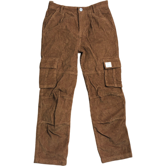 Angel And Rocket Boys Cord Trousers Size 8 Years Brown Stylish Cargo