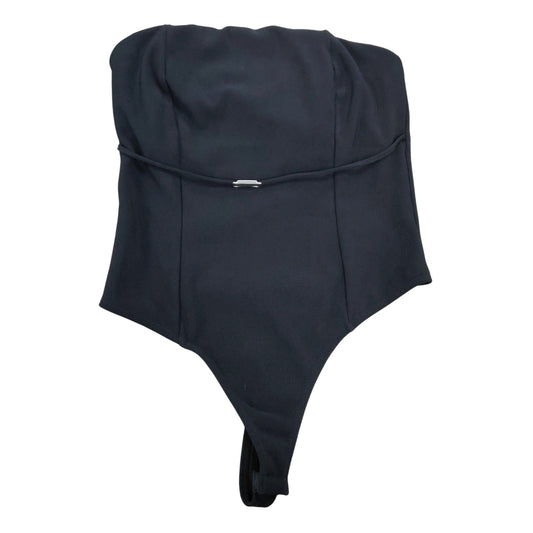 River Island Women's Black Bodysuit Size M Stylish Strapless Design