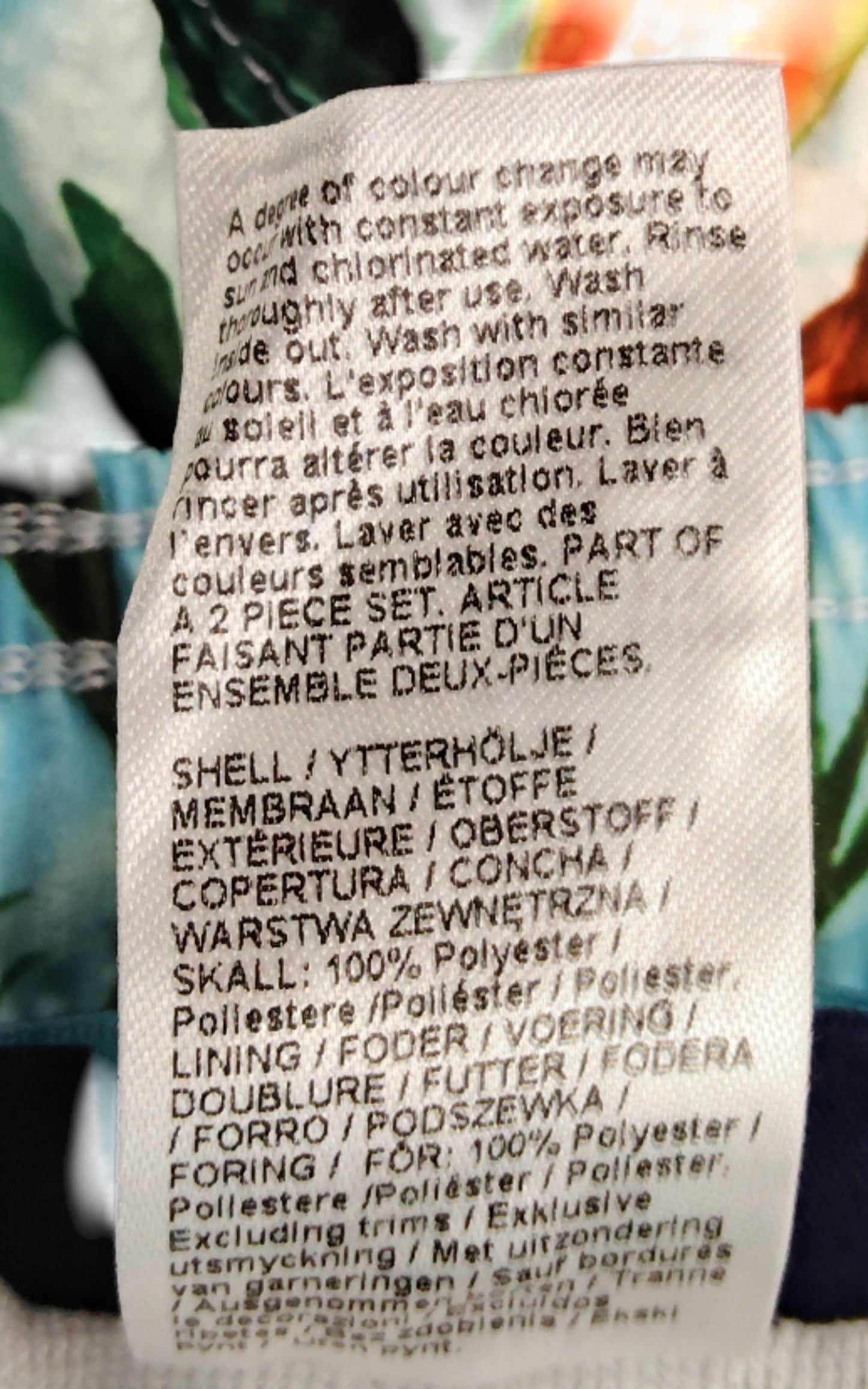 River Island Boys Swim Shorts UK6 Tropical Print Leaf Design Age 7-8 Years