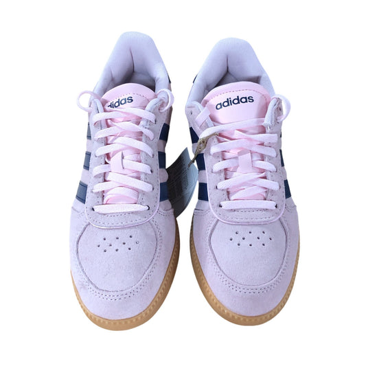 Adidas Breaknet Sleek Sneakers UK4 Women's Pink Suede Casual Trainers